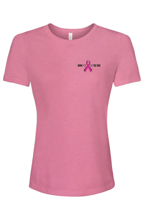 Run for the Ta Tas Ladies' Relaxed Fit Triblend Tee