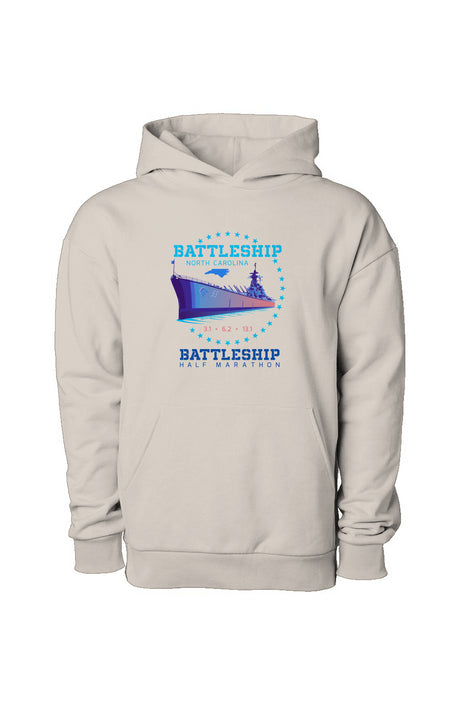 Battleship Half Marathon Premium Pullover Hooded Sweatshirt
