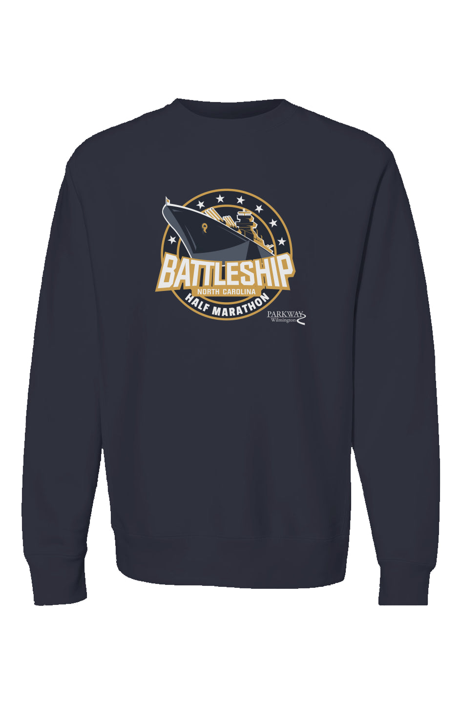Battleship Half Marathon Premium Heavy Blend Crewneck Sweatshirt