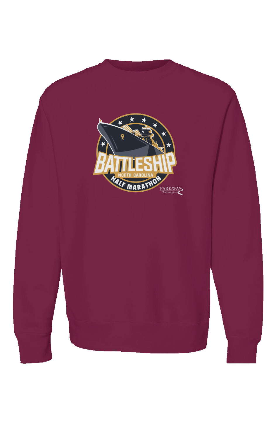 Battleship Half Marathon Premium Heavy Blend Crewneck Sweatshirt