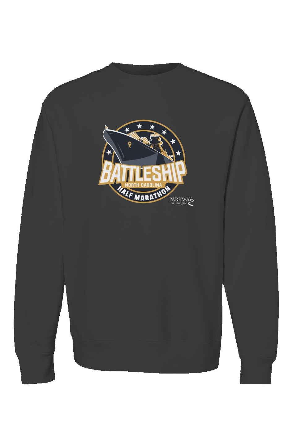 Battleship Half Marathon Premium Heavy Blend Crewneck Sweatshirt