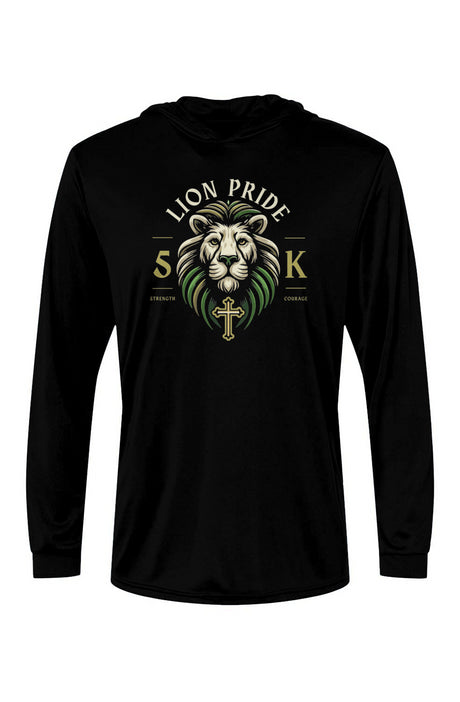 Lion Pride 5K Bahama Hooded L/S Performance Tee w/ UPF 50+