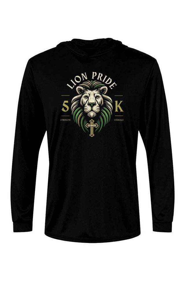 Lion Pride 5K Bahama Hooded L/S Performance Tee w/ UPF 50+
