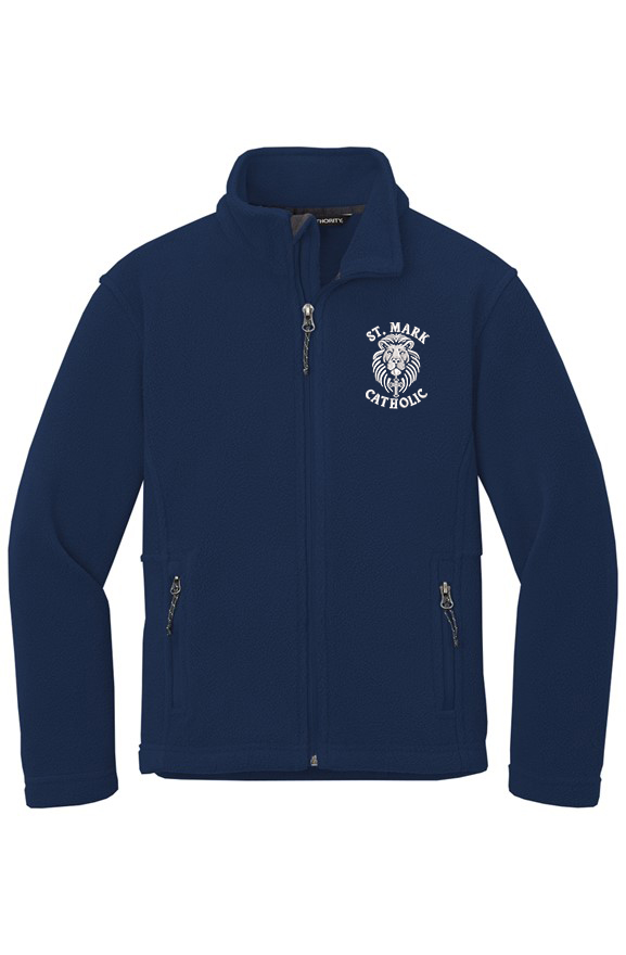 St. Mark Catholic Youth Full Zip Fleece Jacket - Embroidered