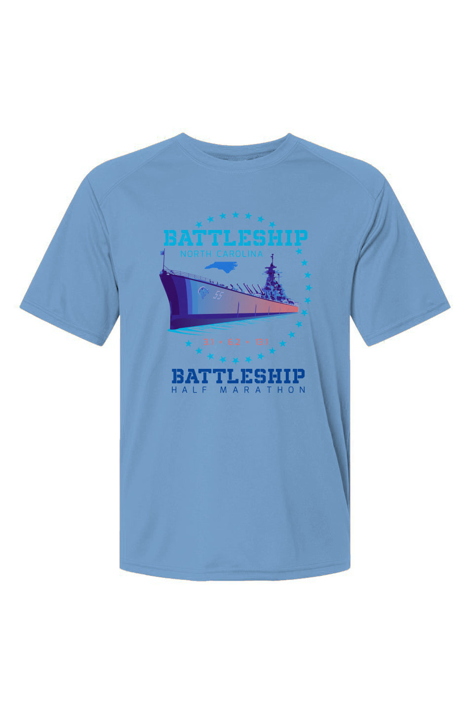 Battleship Half Marathon Islander Performance Tee w/ SPF 50+