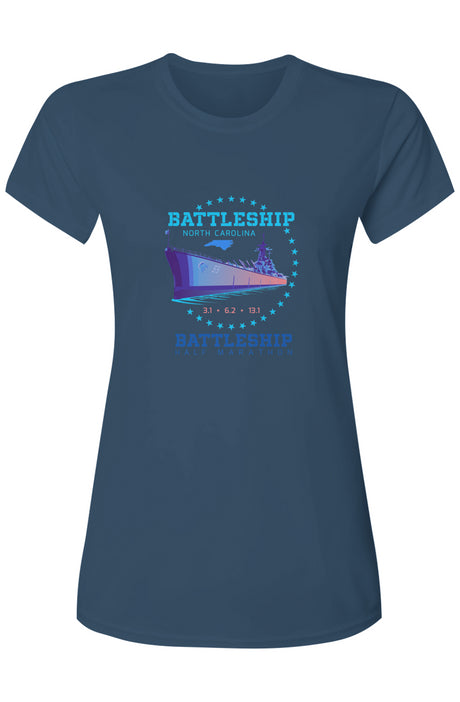 Battleship Half Marathon Islander Performance Tee w/ SPF 50+