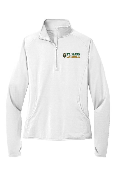 St. Mark Catholic Ladies' Performance Quarter Zip Pullover
