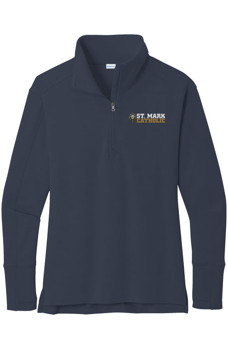 St. Mark Catholic Ladies' Performance Quarter Zip Pullover