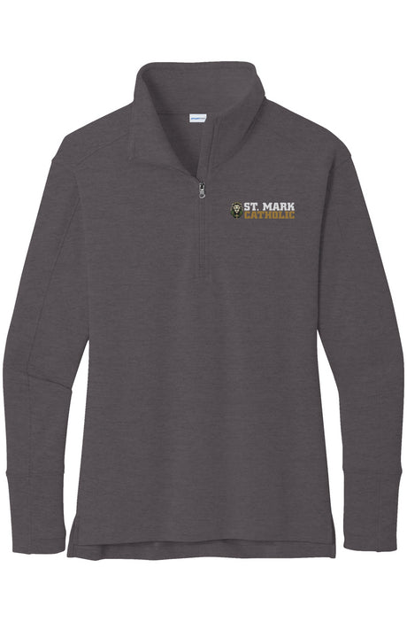 St. Mark Catholic Ladies' Performance Quarter Zip Pullover