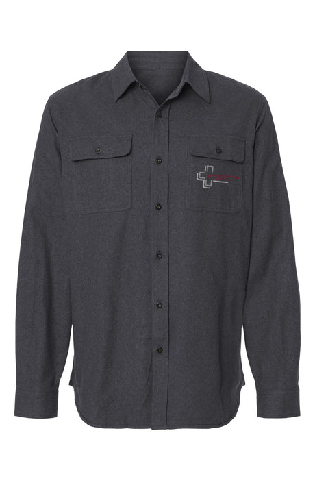 Men's Solid Flannel Shirt