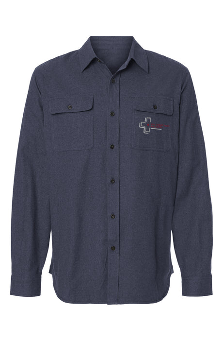 Men's Solid Flannel Shirt