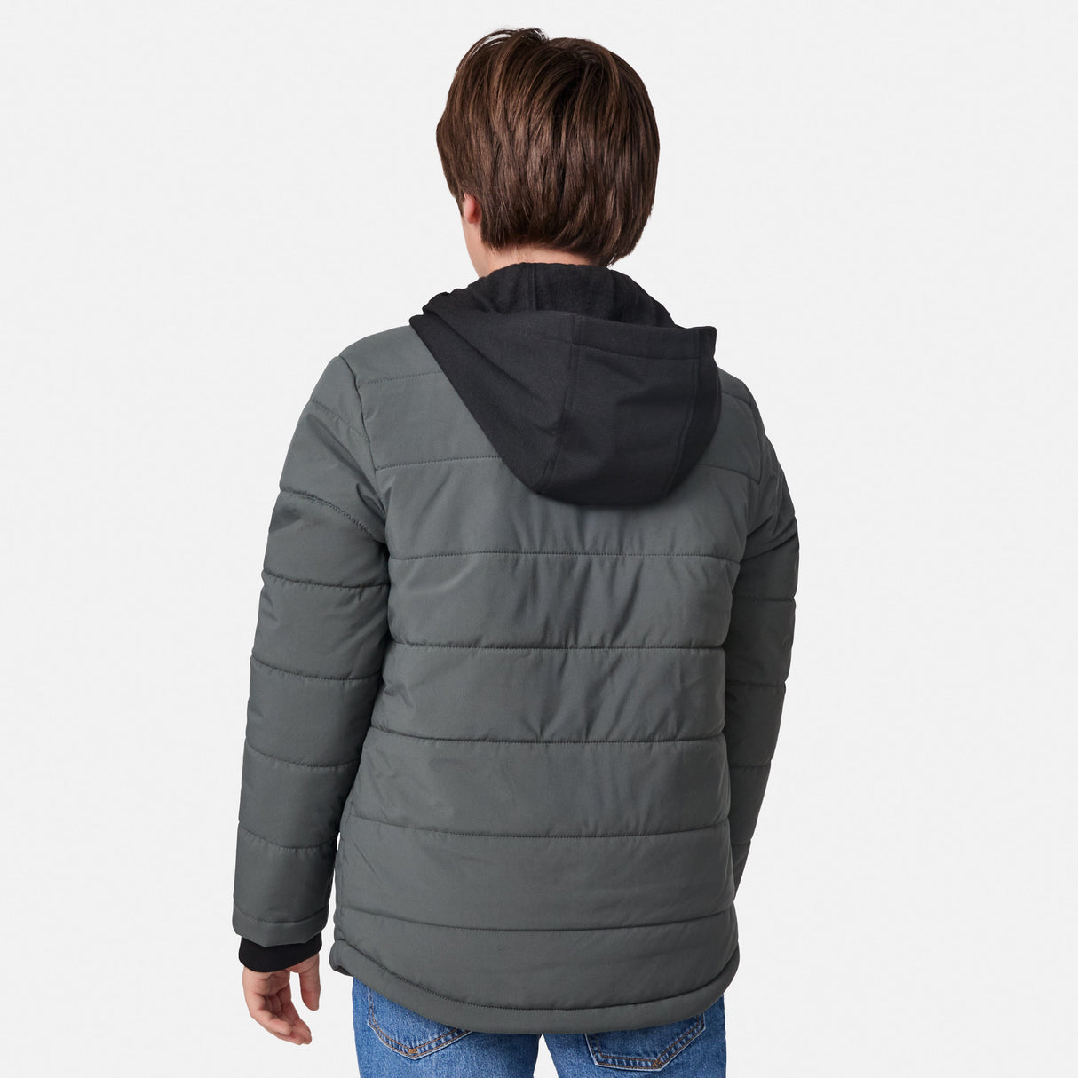Boys' Trail Puffer Hoodie Shacket