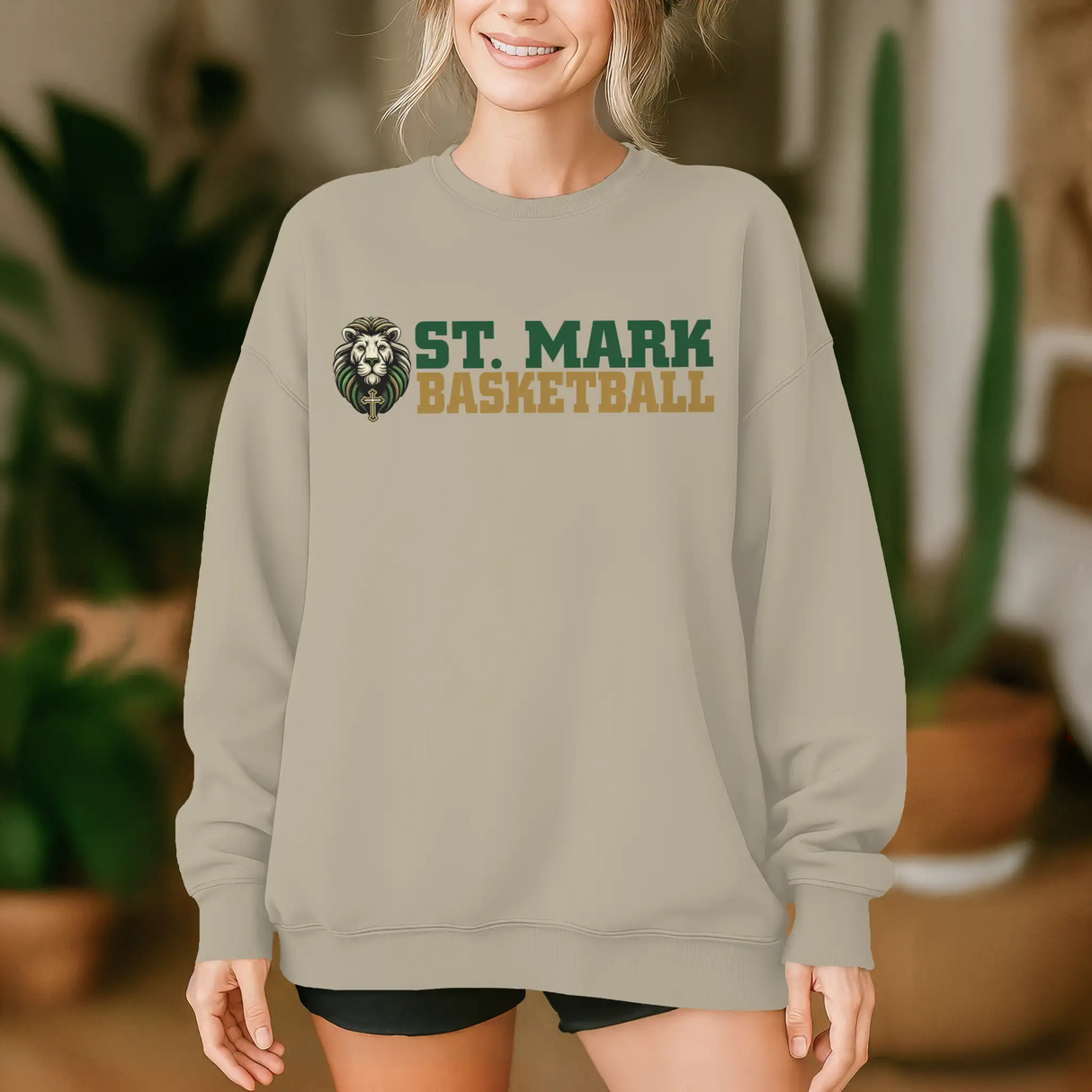 St. Mark Catholic Basketball Midweight Sweatshirt