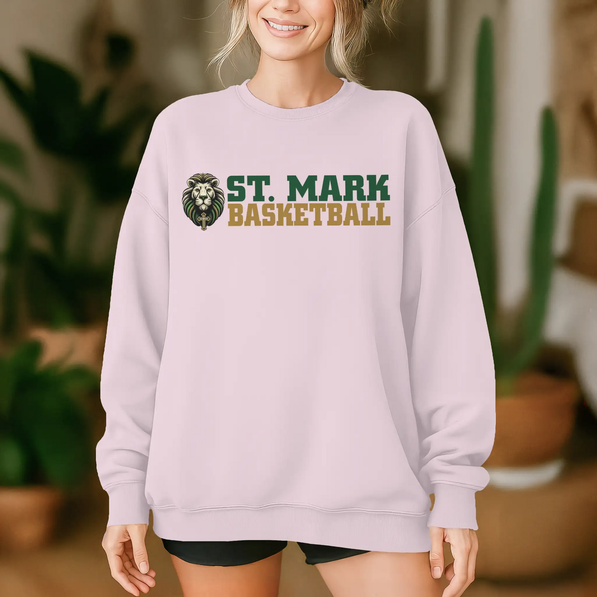 St. Mark Catholic Basketball Midweight Sweatshirt