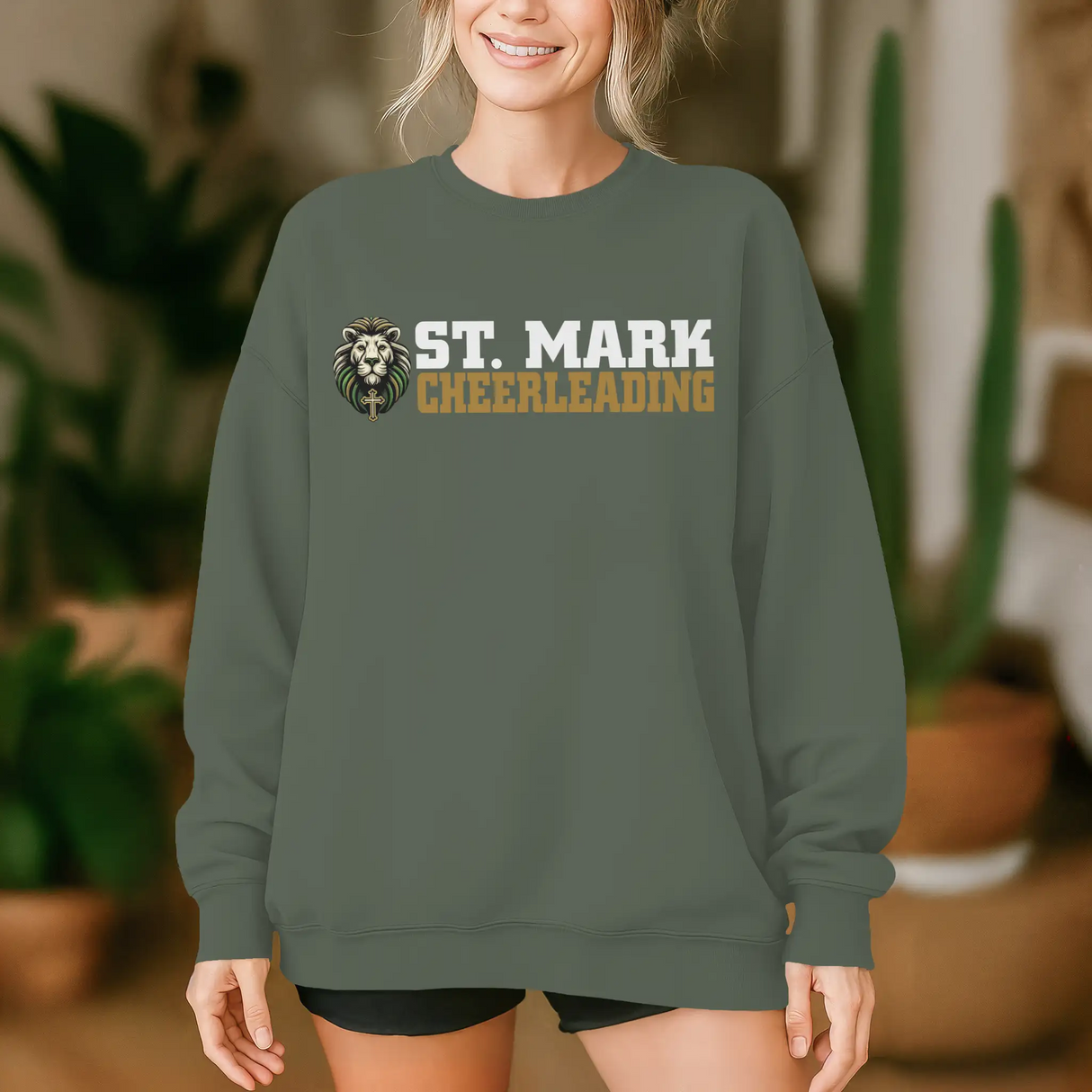 St. Mark Catholic Cheerleading Midweight Sweatshirt