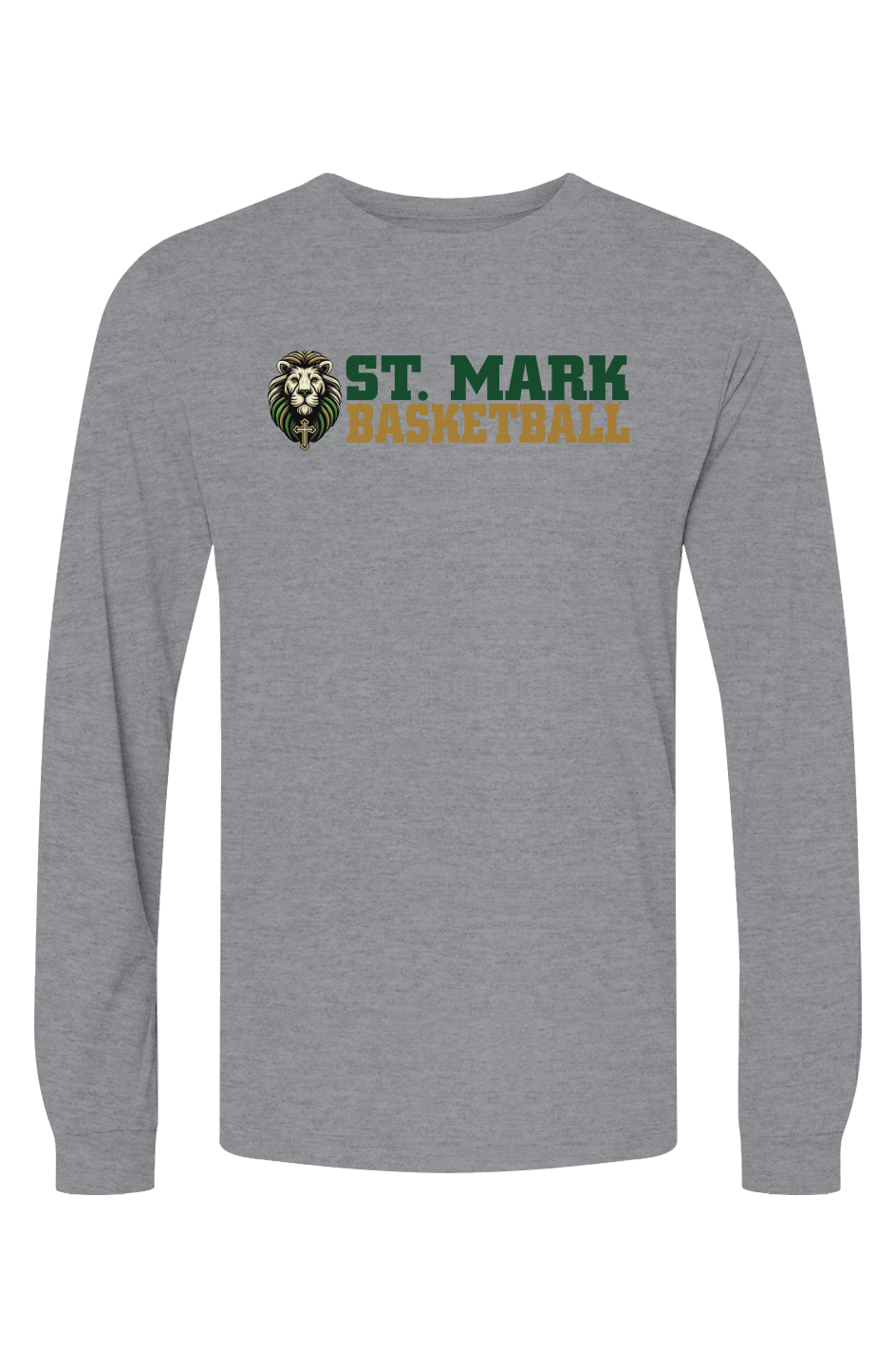 St. Mark Catholic Basketball Triblend L/S Tee