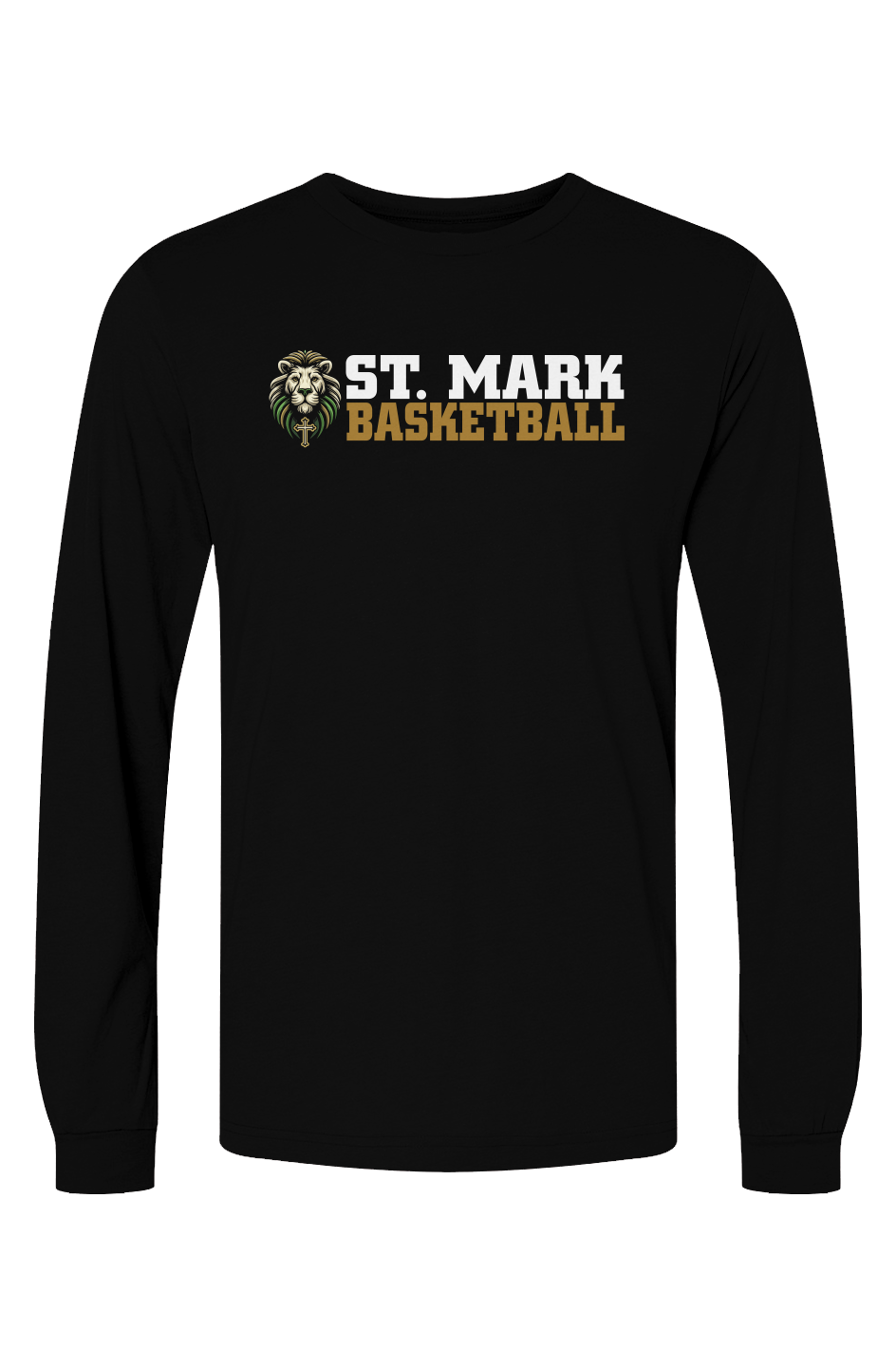 St. Mark Catholic Basketball Triblend L/S Tee