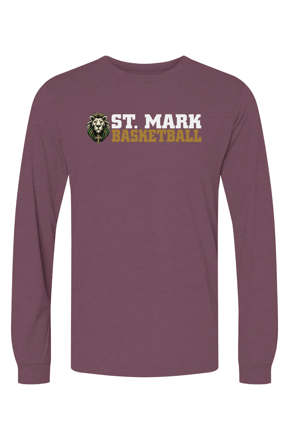 St. Mark Catholic Basketball Triblend L/S Tee