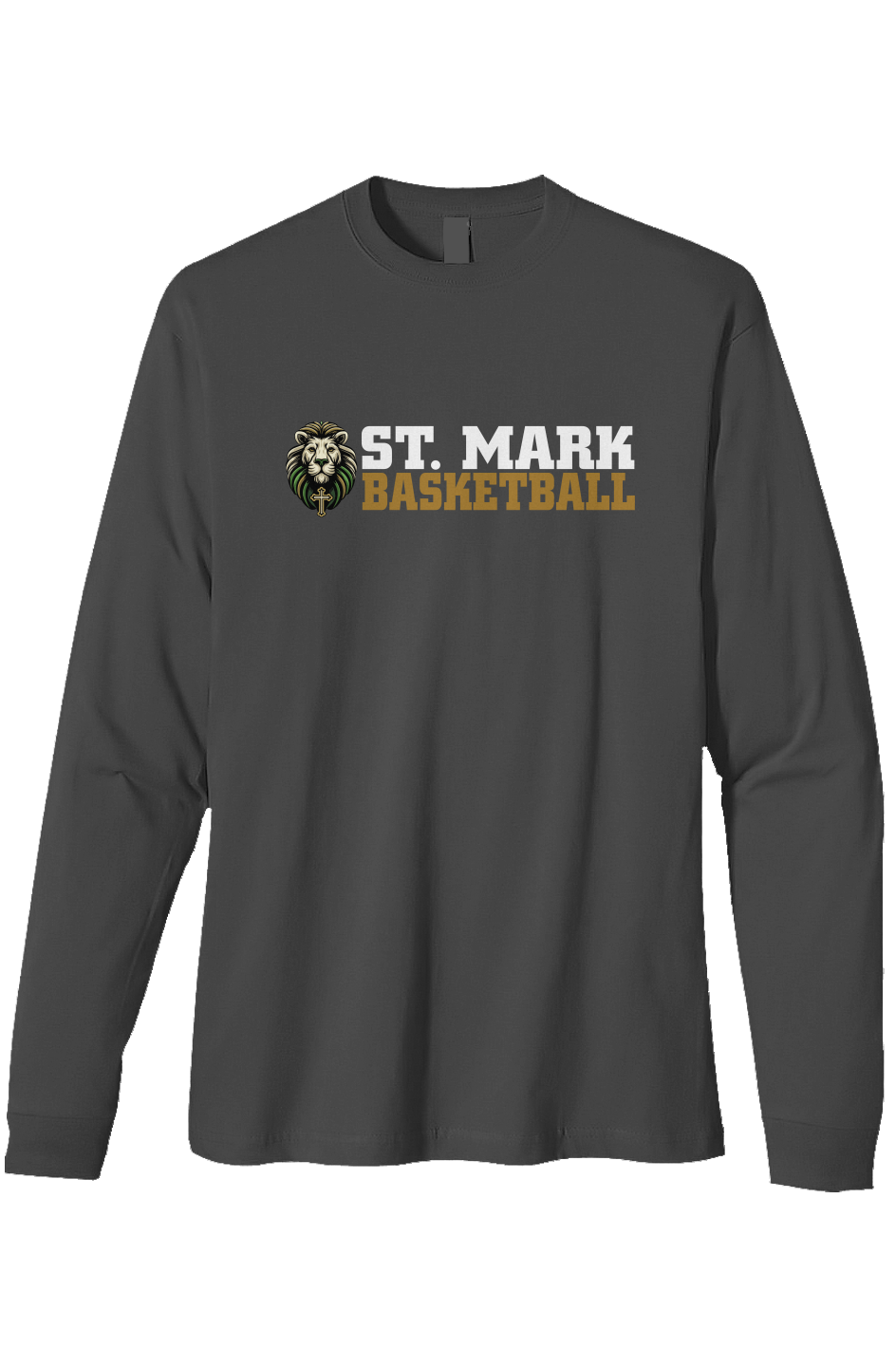 St. Mark Catholic Basketball Triblend L/S Tee