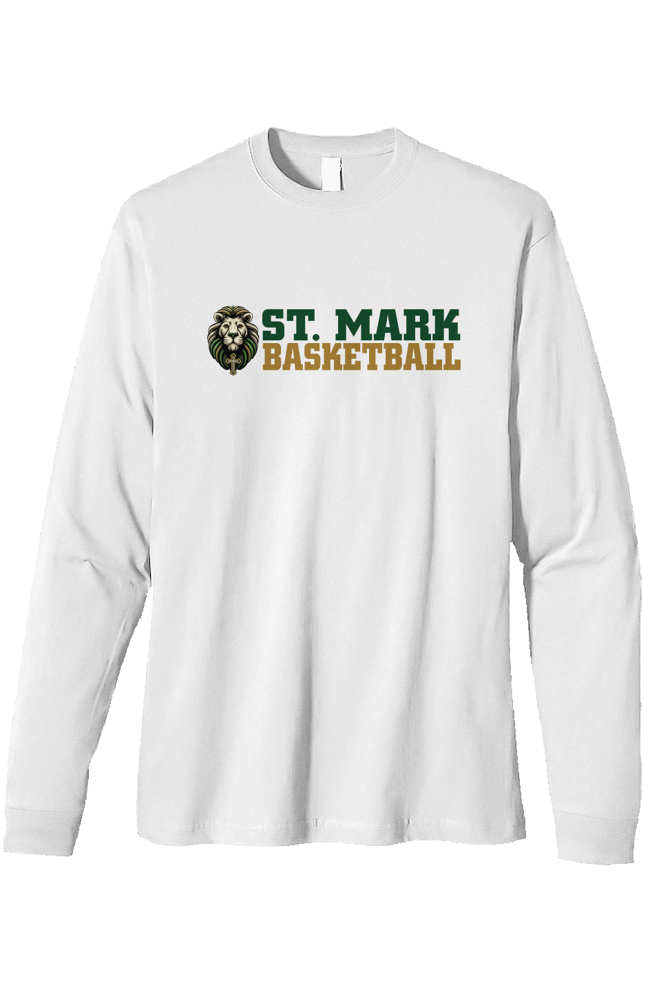 St. Mark Catholic Basketball Triblend L/S Tee