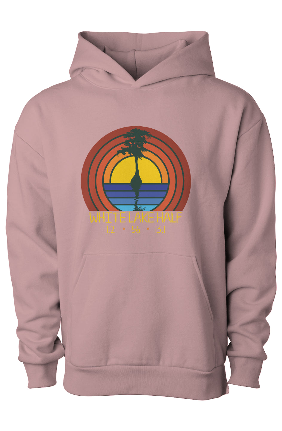 White Lake Half Finn Pullover Hooded Sweatshirt