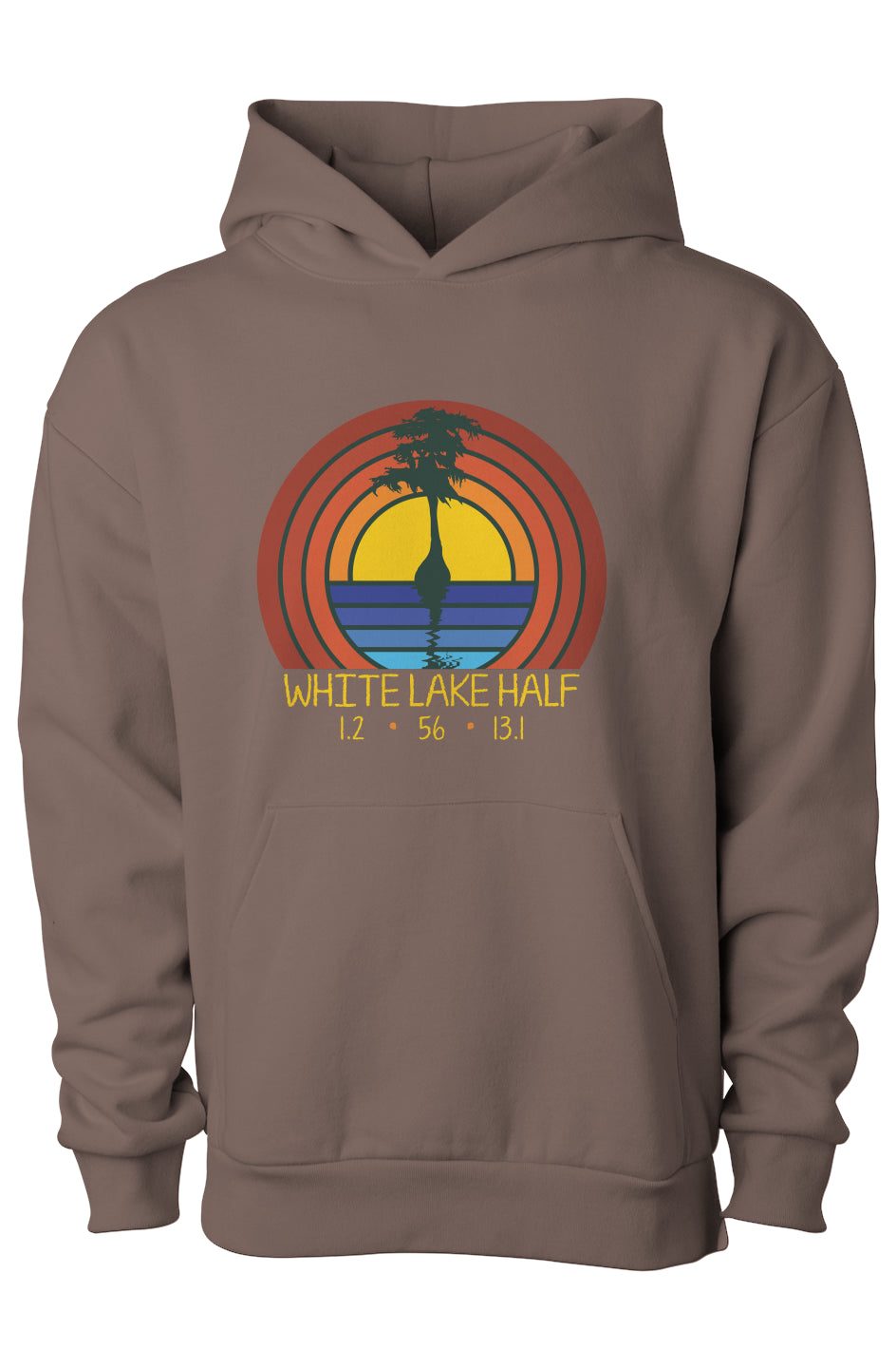 White Lake Half Finn Pullover Hooded Sweatshirt