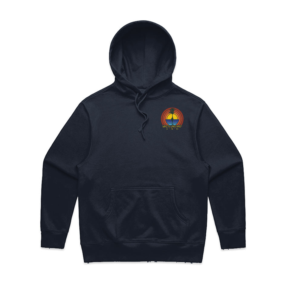 White Lake Half Heavy Hooded Pullover