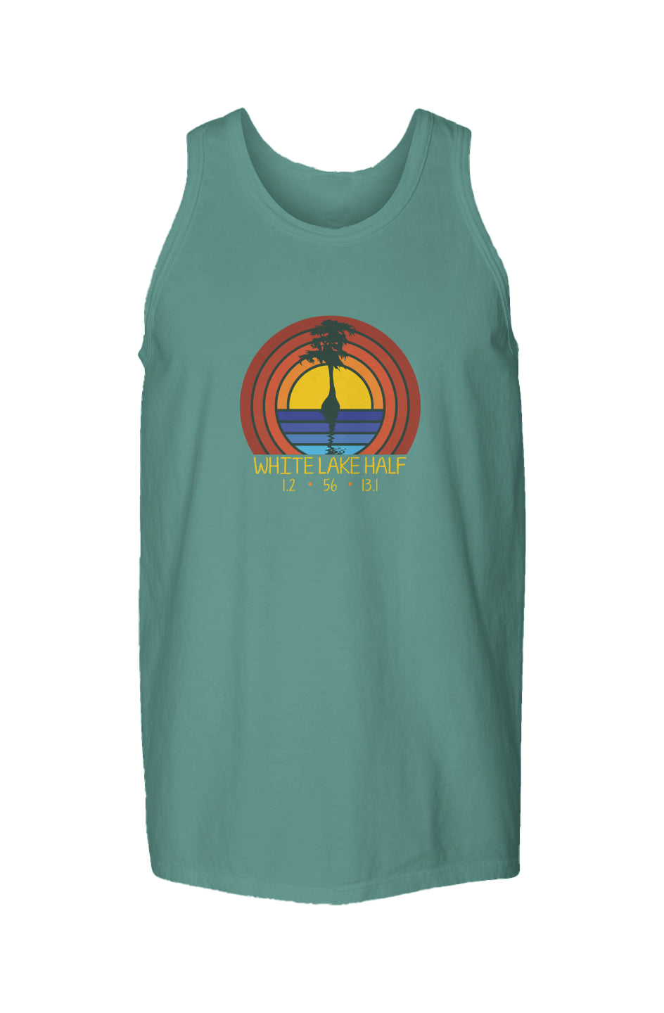 White Lake Half Garment Dyed Unisex Finisher Tank