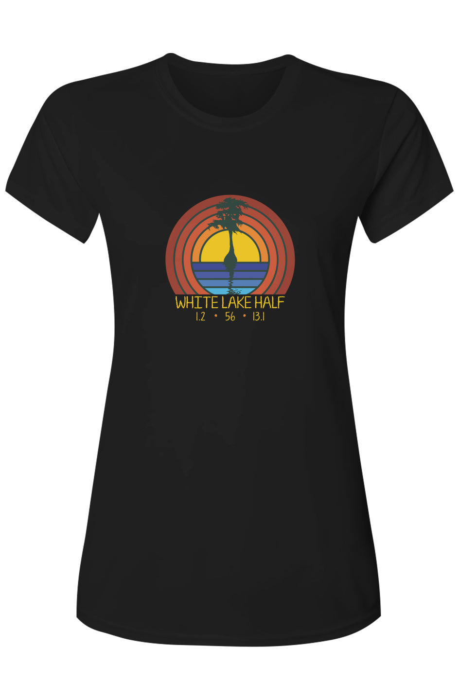 White Lake Half Ladies' Islander Performance Finisher Tee w/ UPF 50+