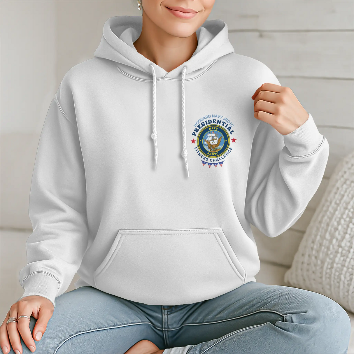 Hoggard Navy JROTC Presidential Fitness Test Challenge Pullover Hoodie