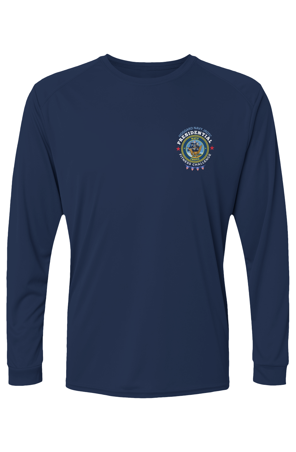 Hoggard Navy JROTC Presidential Fitness Challenge L/S Performance Tee w/ UPF 50+