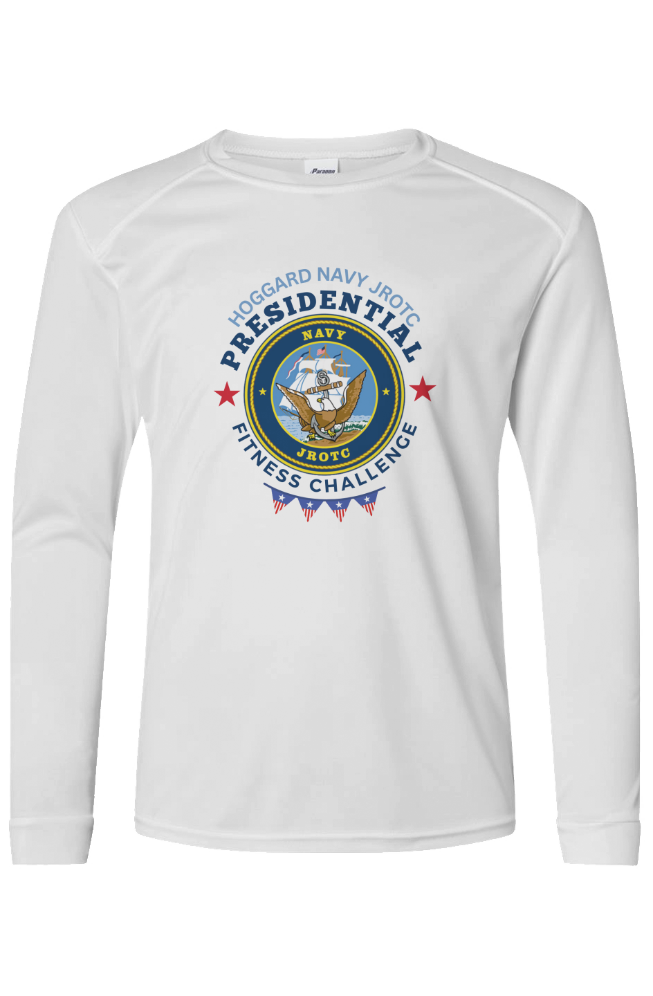 Hoggard Navy JROTC Presidential Fitness Challenge L/S Performance Tee w/ UPF 50+