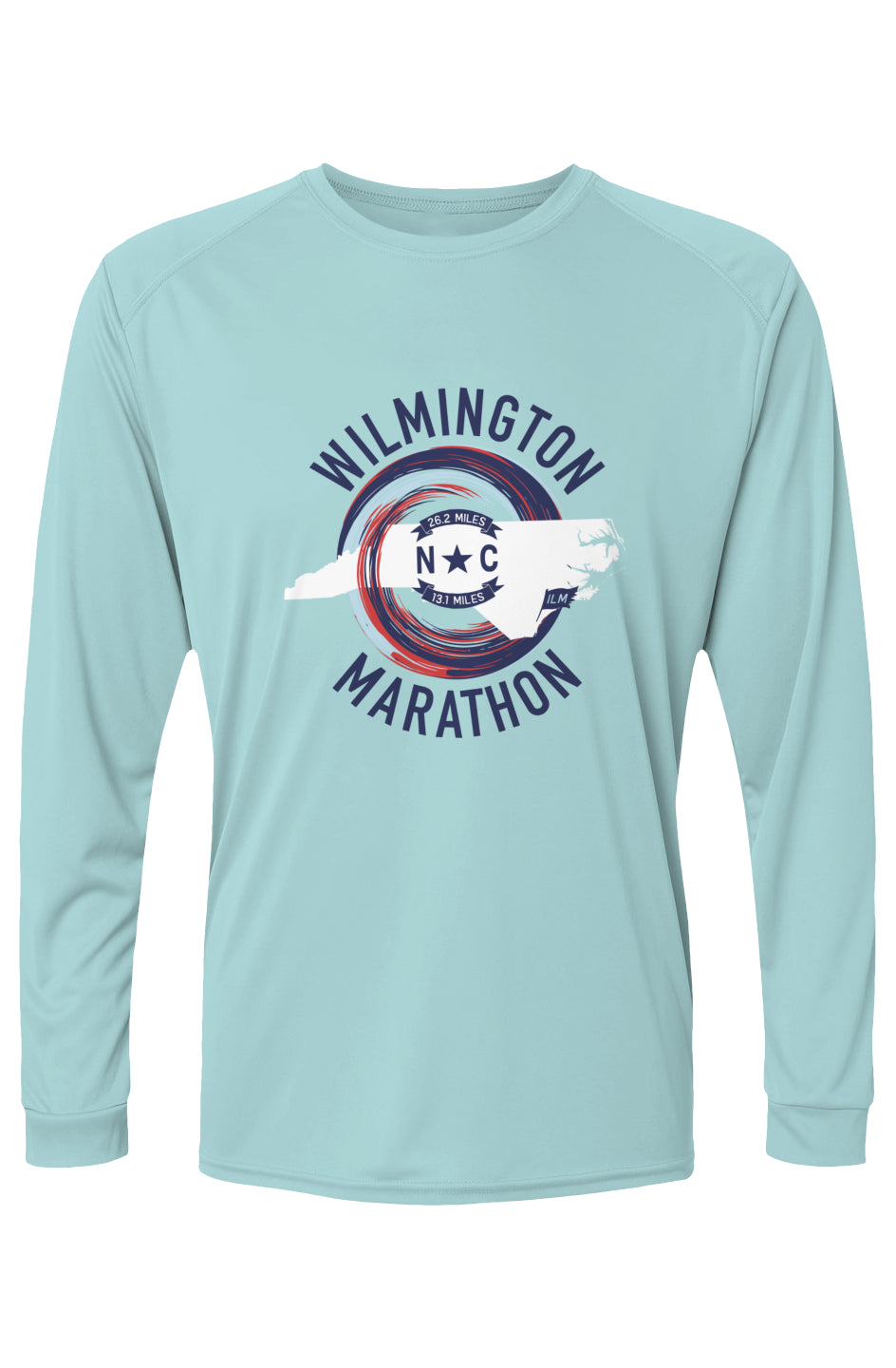 Wilmington Marathon Islander L/S Performance Tee w/ UPF 50+