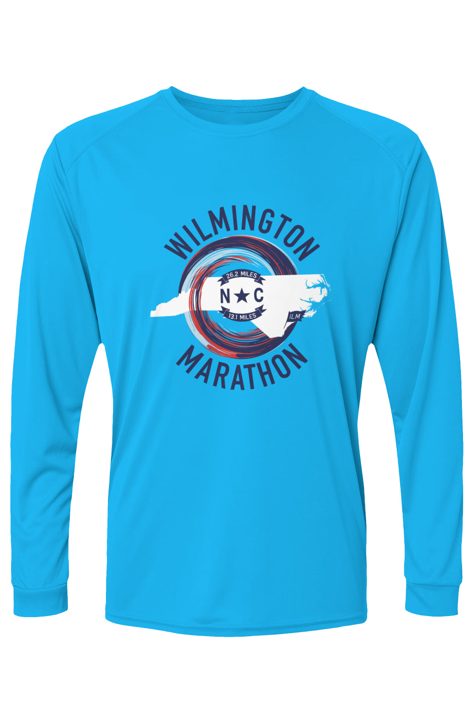 Wilmington Marathon Islander L/S Performance Tee w/ UPF 50+