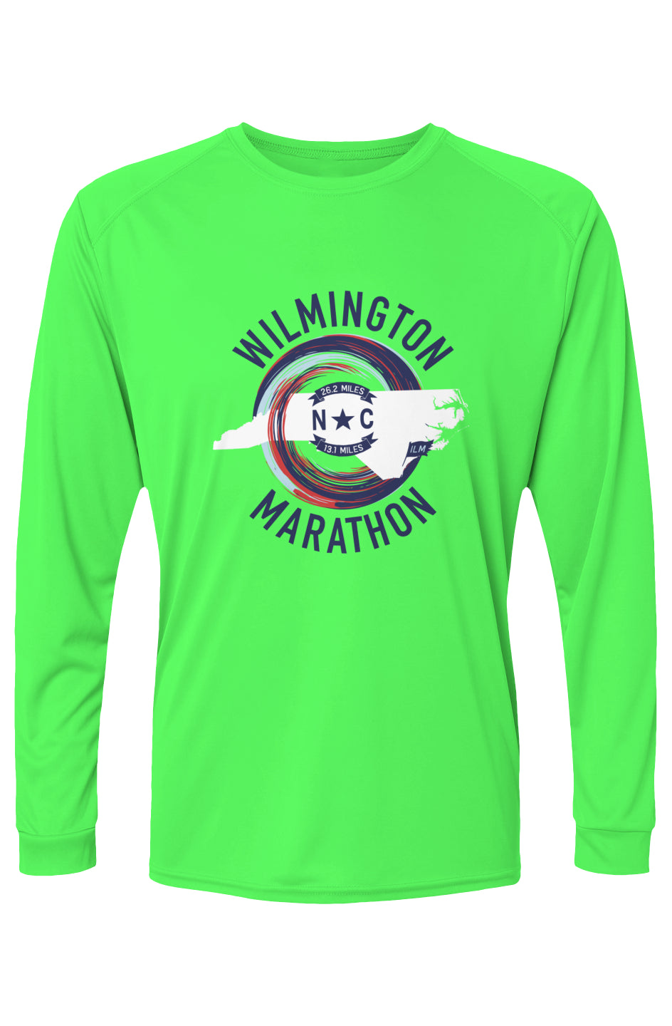 Wilmington Marathon Islander L/S Performance Tee w/ UPF 50+