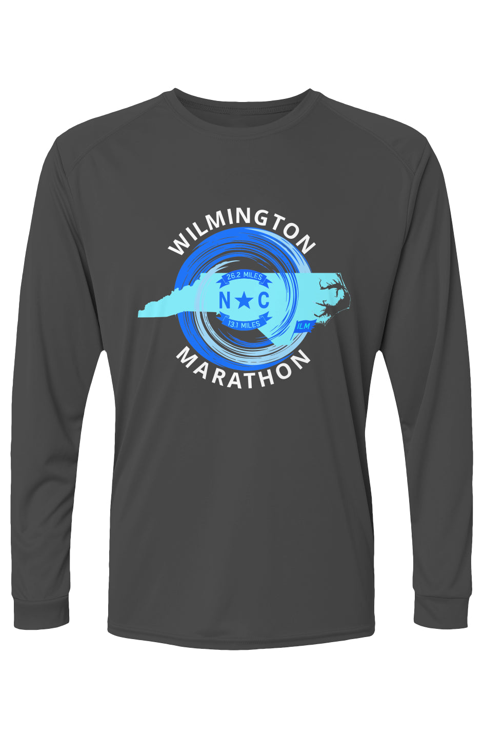 Wilmington Marathon Islander L/S Performance Tee w/ UPF 50+