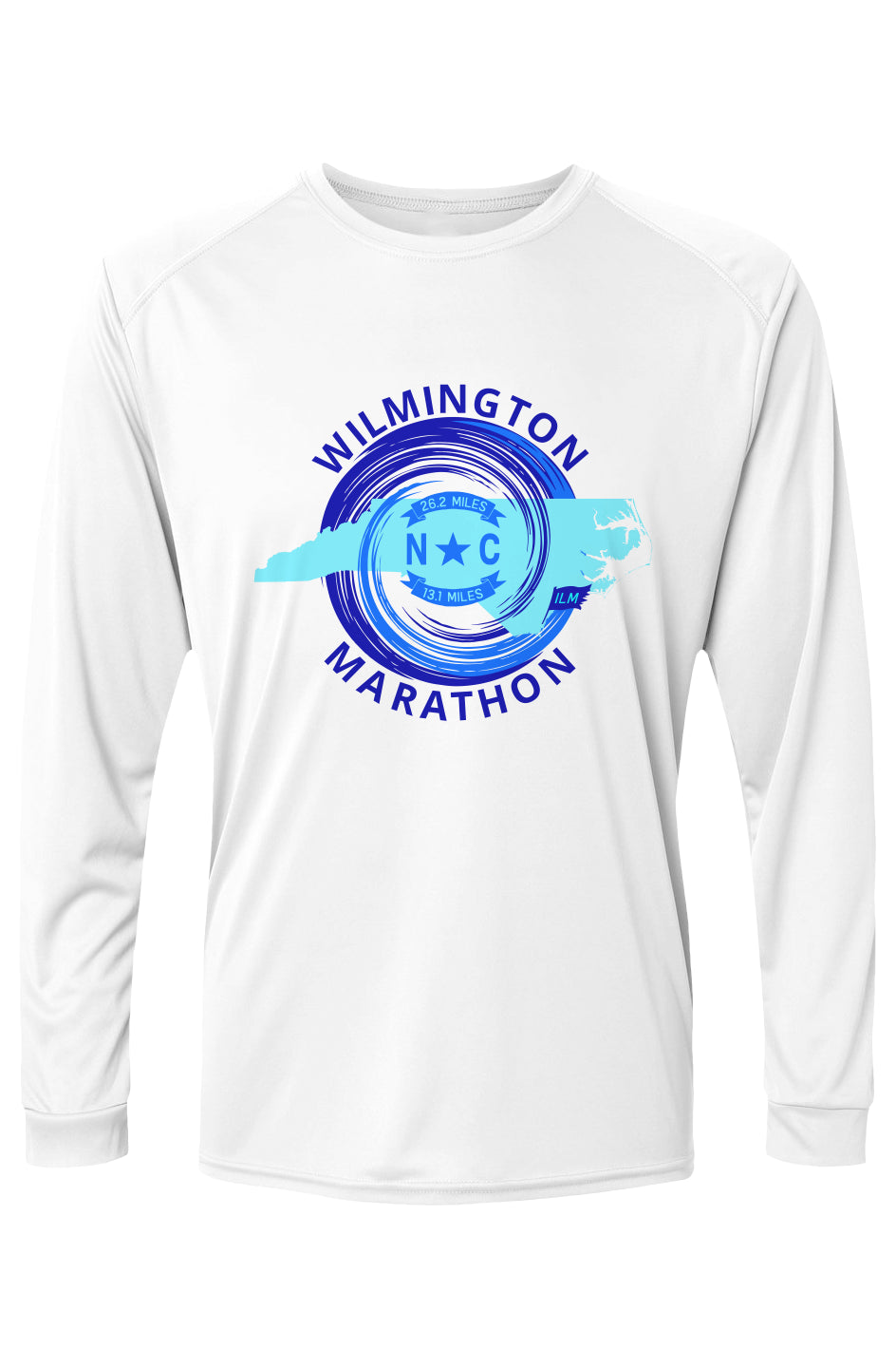 Wilmington Marathon Islander L/S Performance Tee w/ UPF 50+