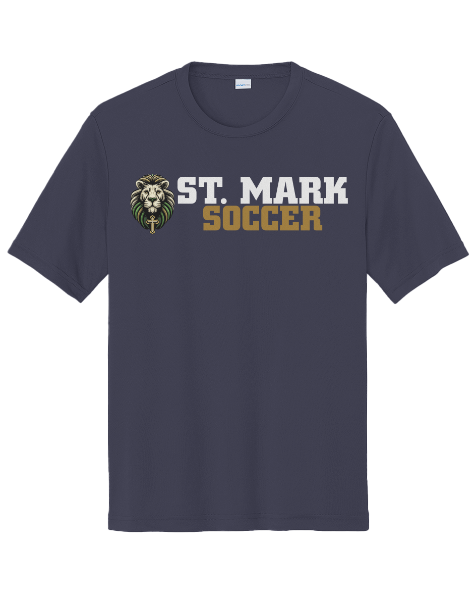 St. Mark Catholic Soccer Performance Tee w/ UPF 50+
