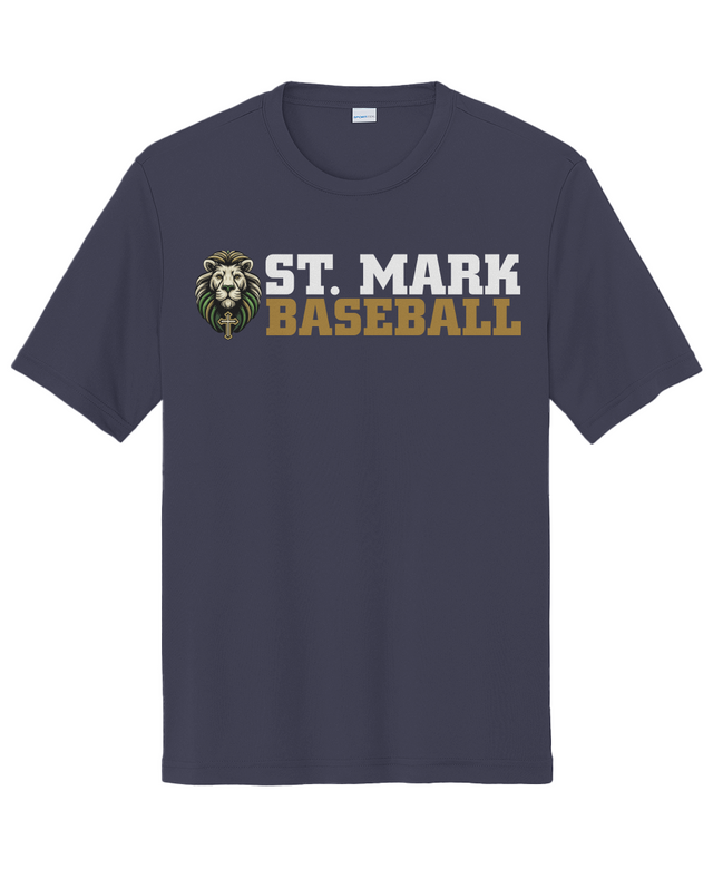 St. Mark Catholic Baseball Performance Tee w/ UPF 50+