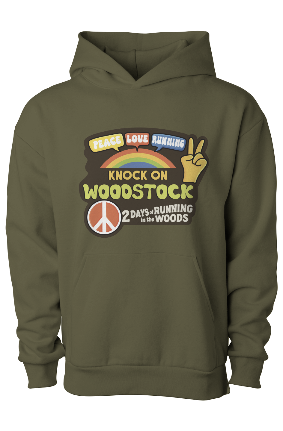 Knock on Woodstock Pullover Hooded Sweatshirt