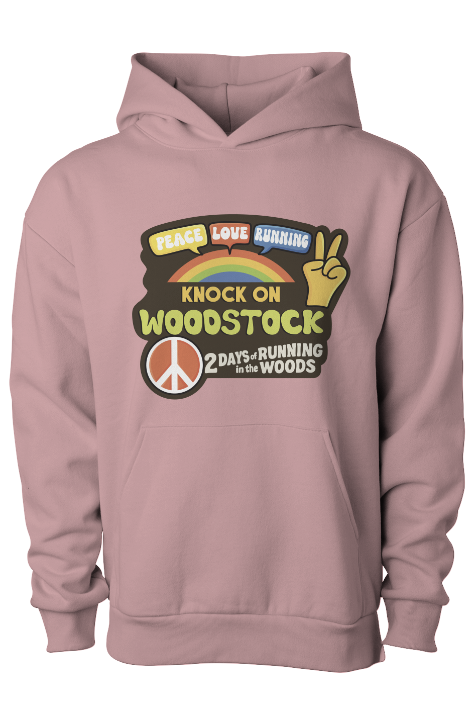 Knock on Woodstock Pullover Hooded Sweatshirt