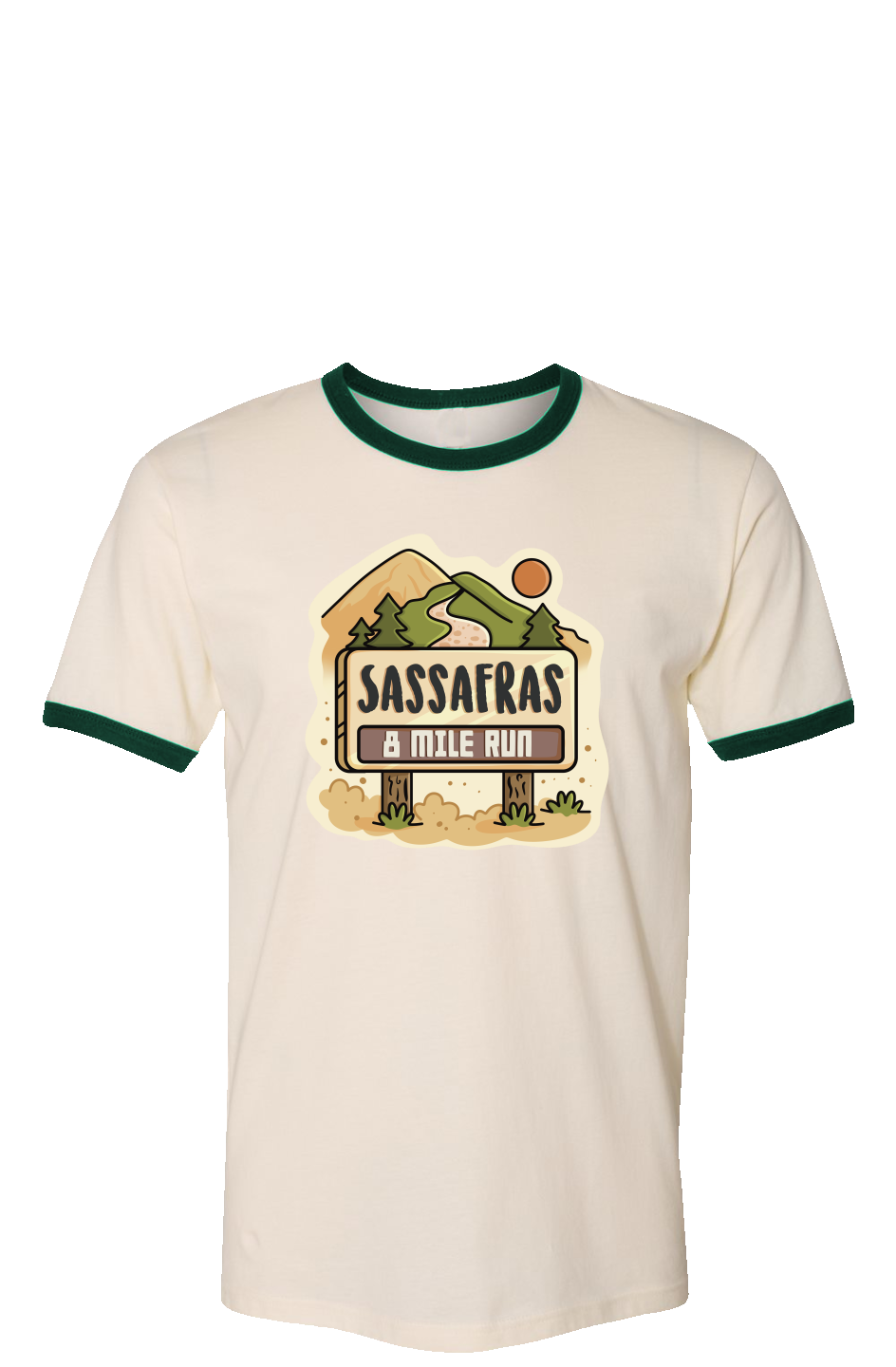 Sassafras 8 Mile Road Race Ringer Tee