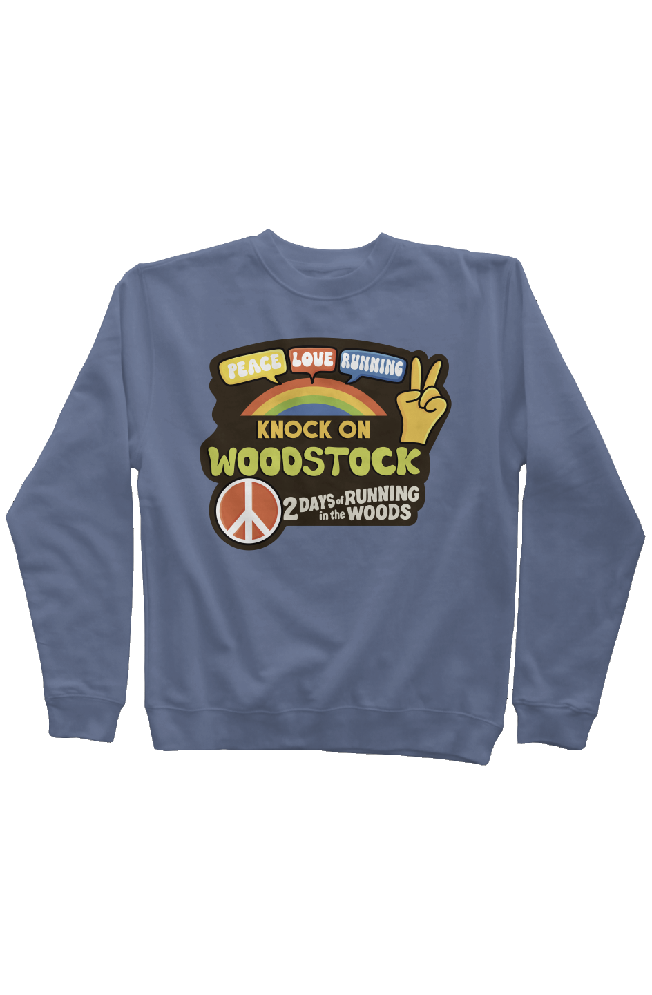Knock on Woodstock Trail Series Pigment Dyed Crew Neck