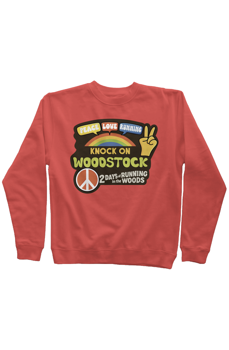 Knock on Woodstock Trail Series Pigment Dyed Crew Neck