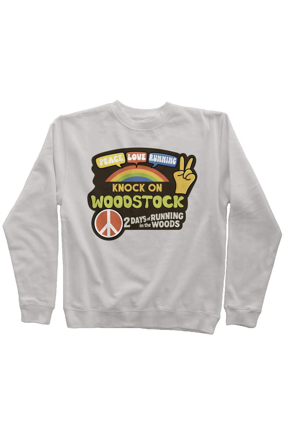 Knock on Woodstock Trail Series Pigment Dyed Crew Neck
