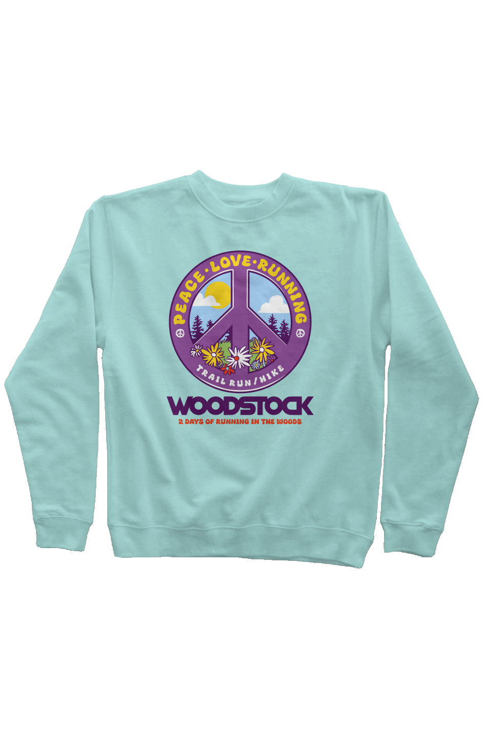 Knock on Woodstock Trail Series Pigment Dyed Crew Neck