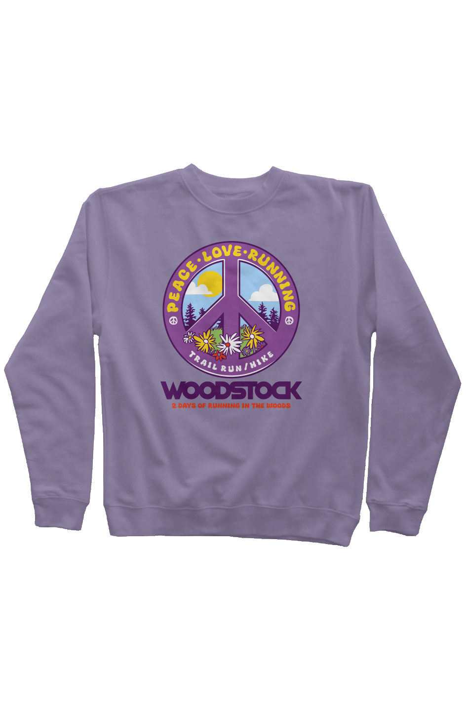 Knock on Woodstock Trail Series Pigment Dyed Crew Neck