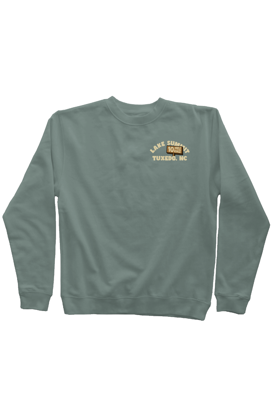 Lake Summit 10 Mile Race Pigment Dyed Crew Neck