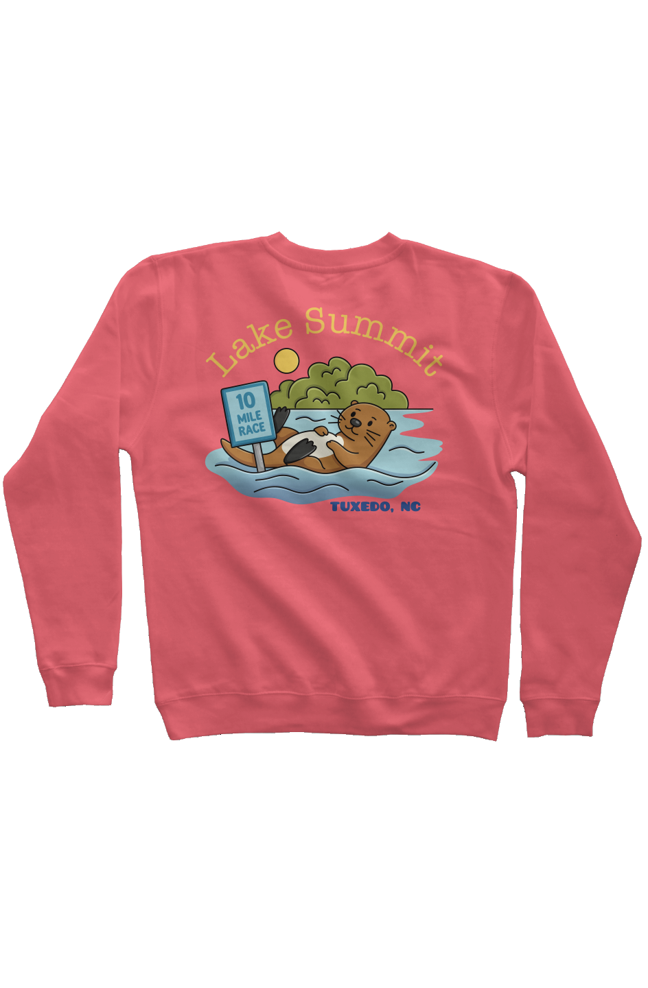 Lake Summit 10 Mile Race Pigment Dyed Crew Neck