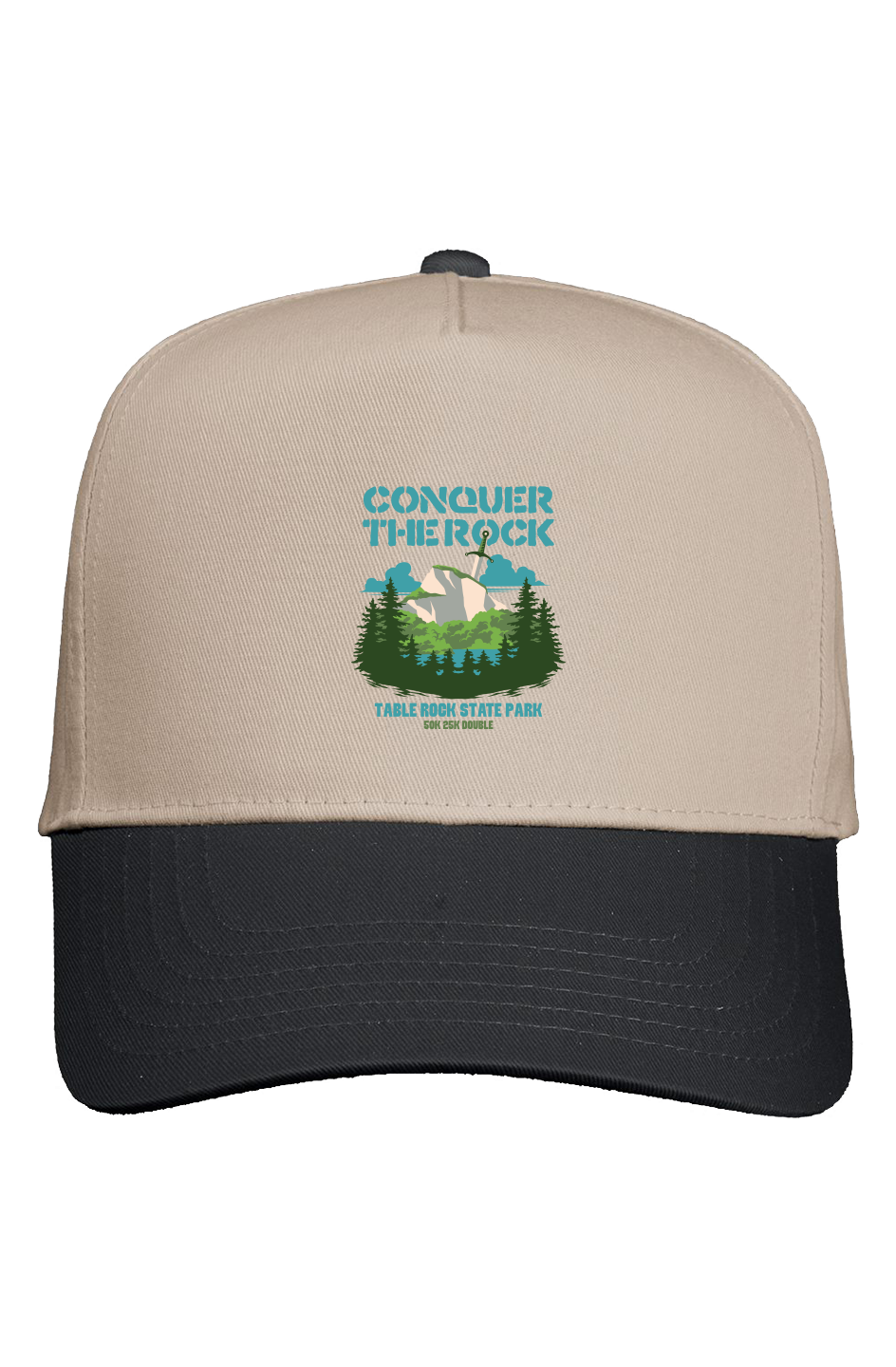 Conquer the Rock Five Panel Two Tone Cap